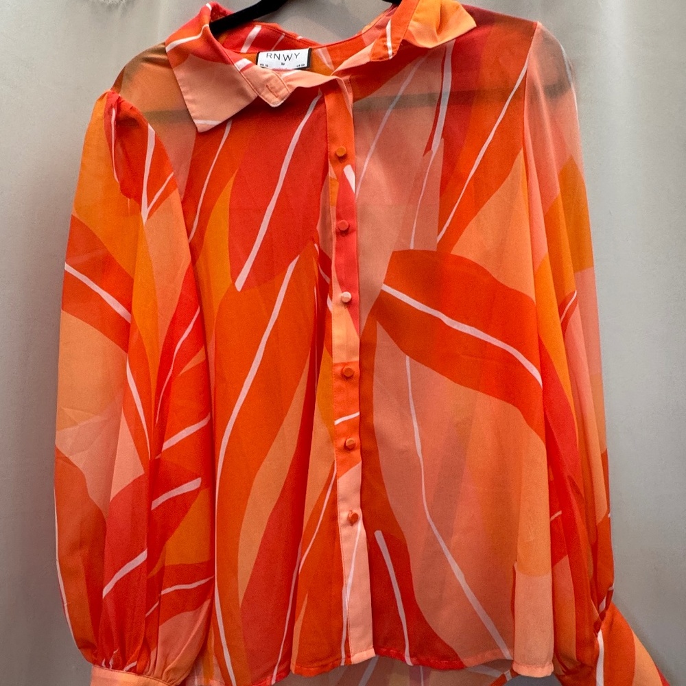 Runaway the Label Sheer Blouse